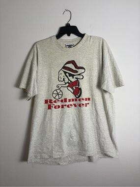 Vintage Lee “Redmen Forever” Basketball Graphic Tee XL SS
